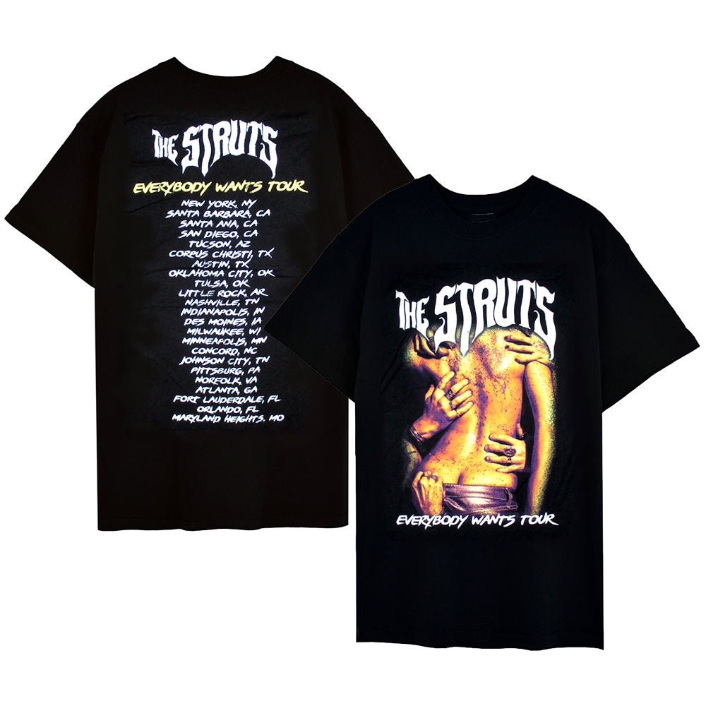 THE STRUTS ストラッツ - 【会場限定Tシャツ】EVERYBODY WANTS TOUR / バックプリントあり / Tシャツ / メンズ - PGS